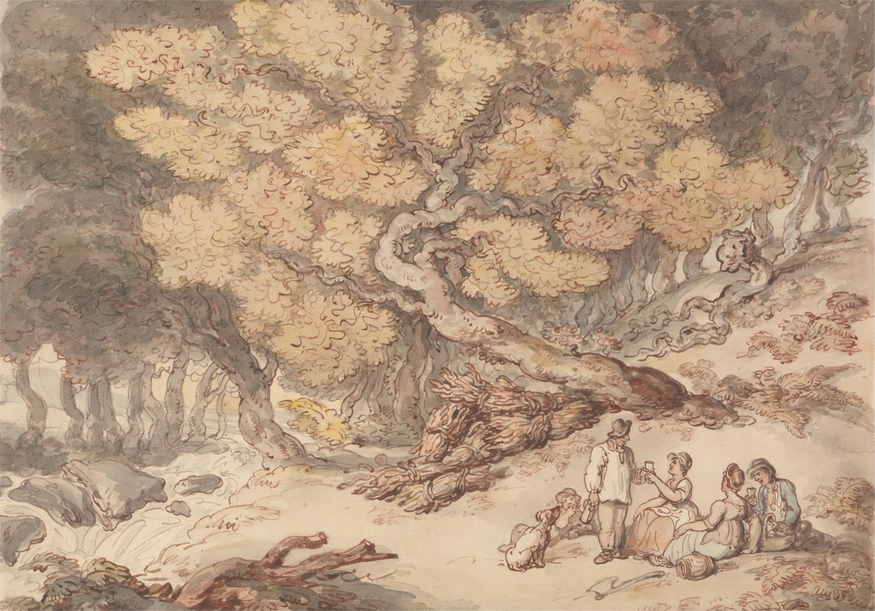 Picnic del Taglialegna da Thomas Rowlandson
