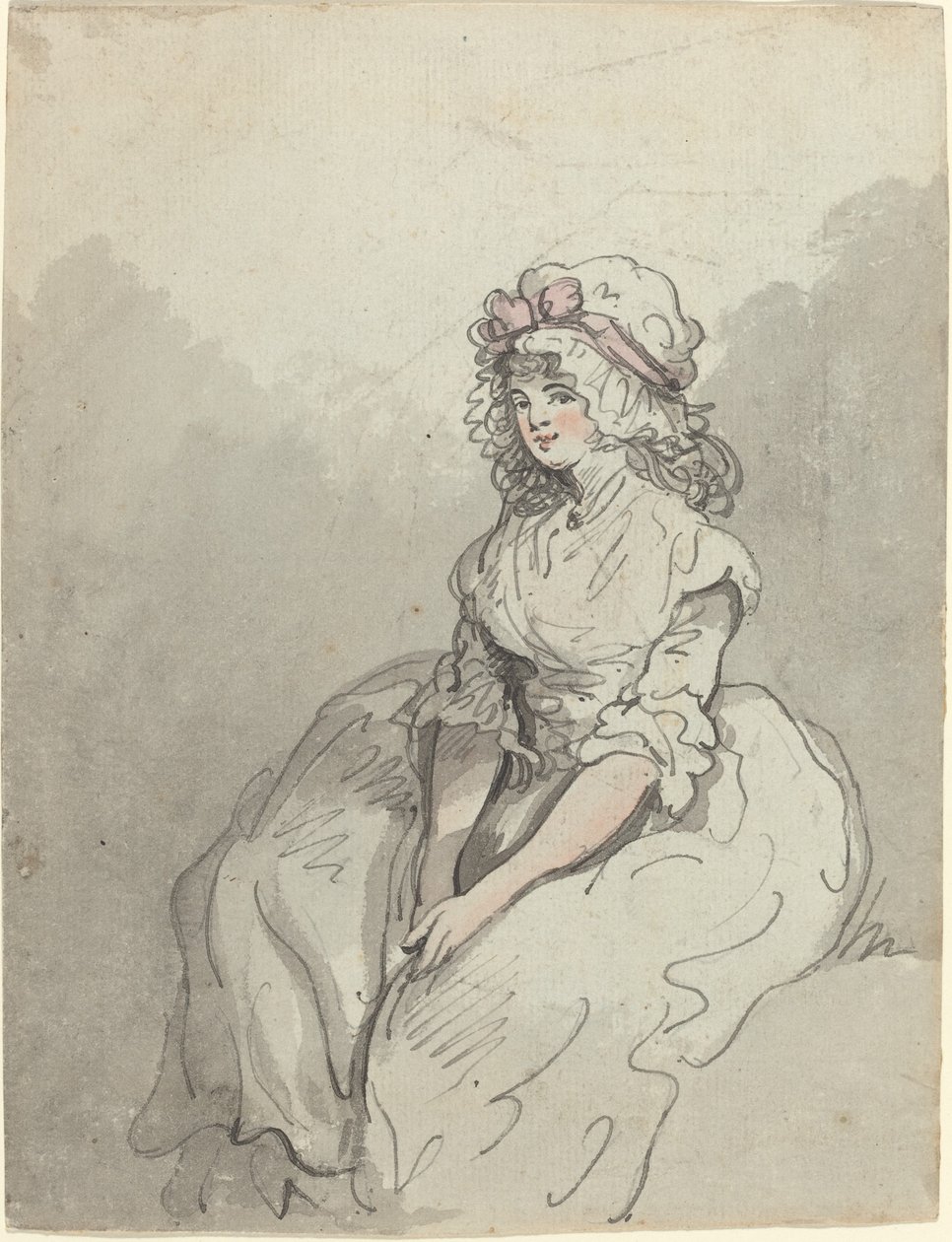 Una giovane bellezza inglese da Thomas Rowlandson