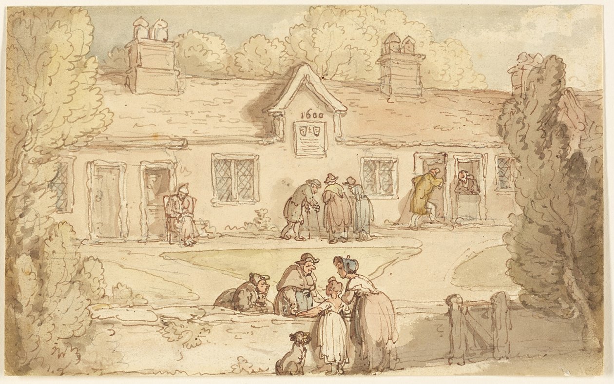 Casa di carità di Tottenham da Thomas Rowlandson