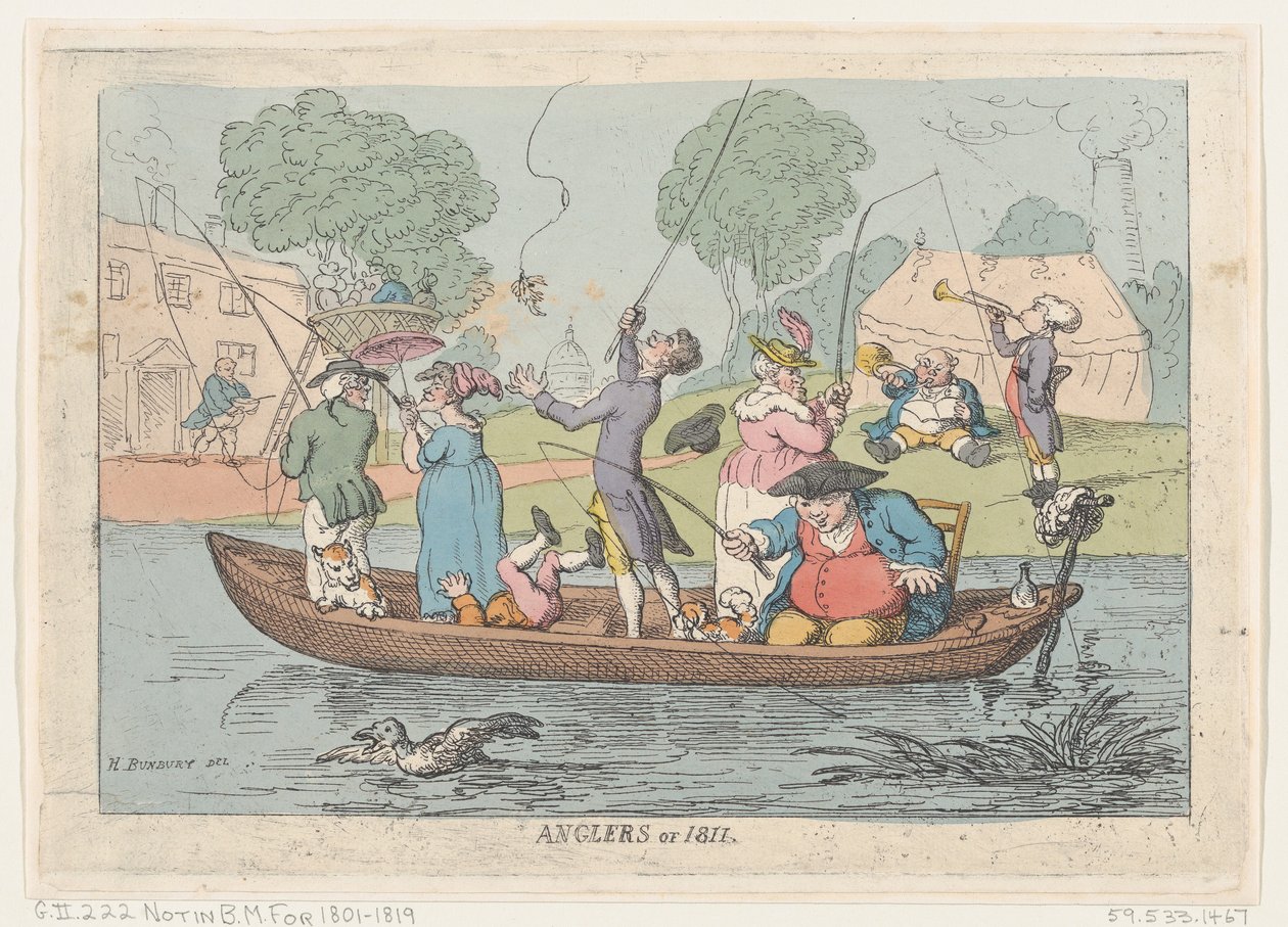 Pescatori del 1811 da Thomas Rowlandson