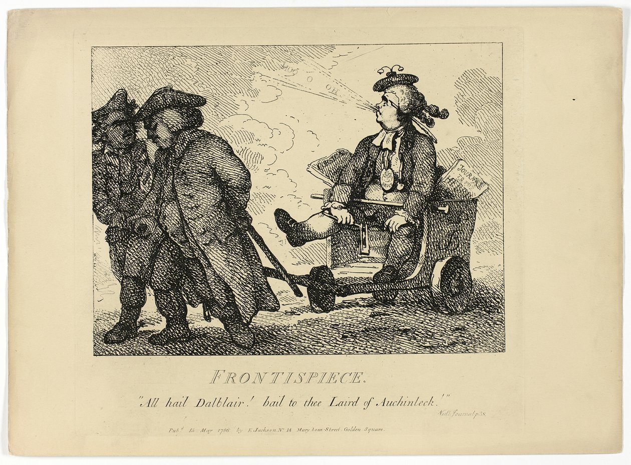 Il giro delle Ebridi di Boswell: Frontespizio da Thomas Rowlandson