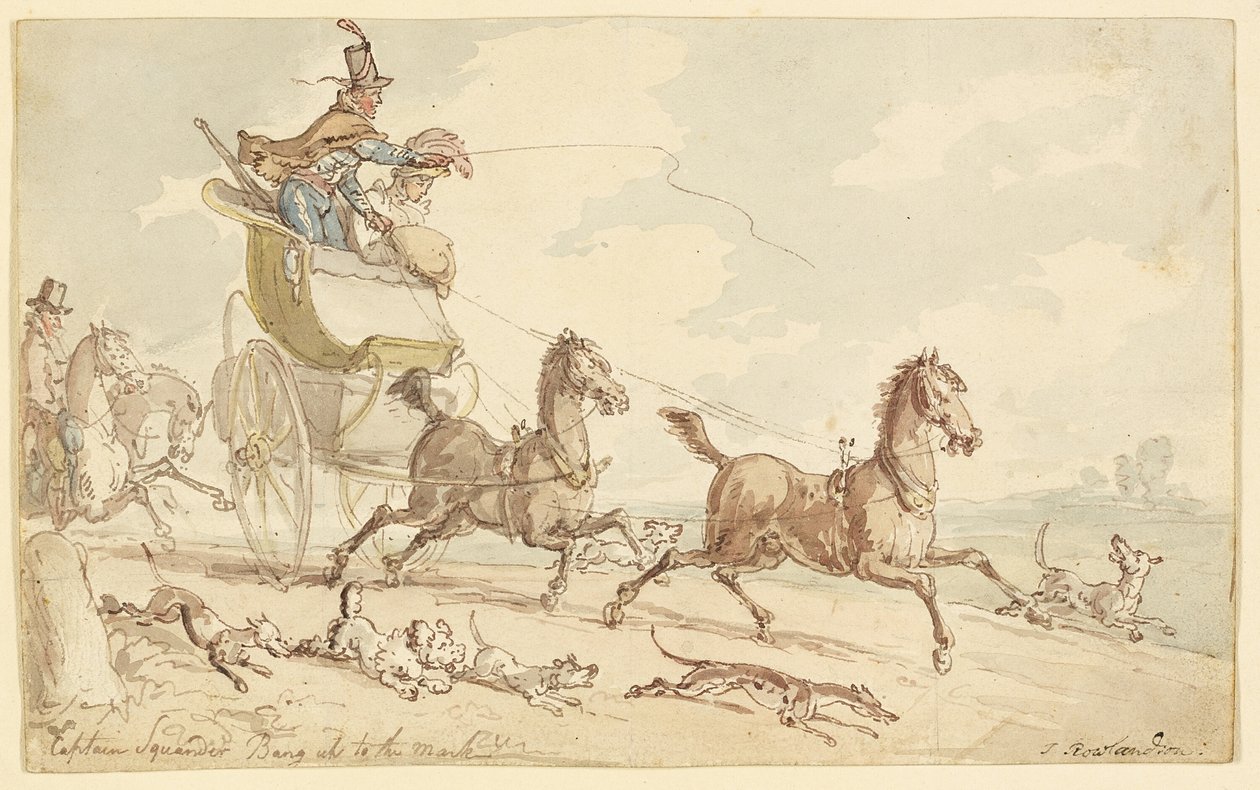 Capitano Squander Bang Up to the Mark da Thomas Rowlandson