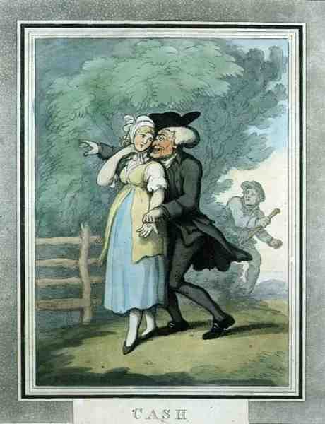 Contanti, pub. da Rudolph Ackermann da Thomas Rowlandson