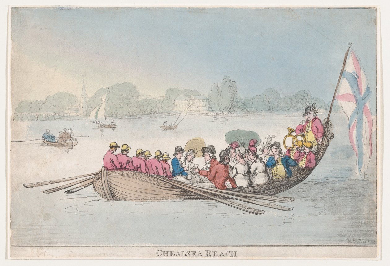 Chelsea Reach da Thomas Rowlandson
