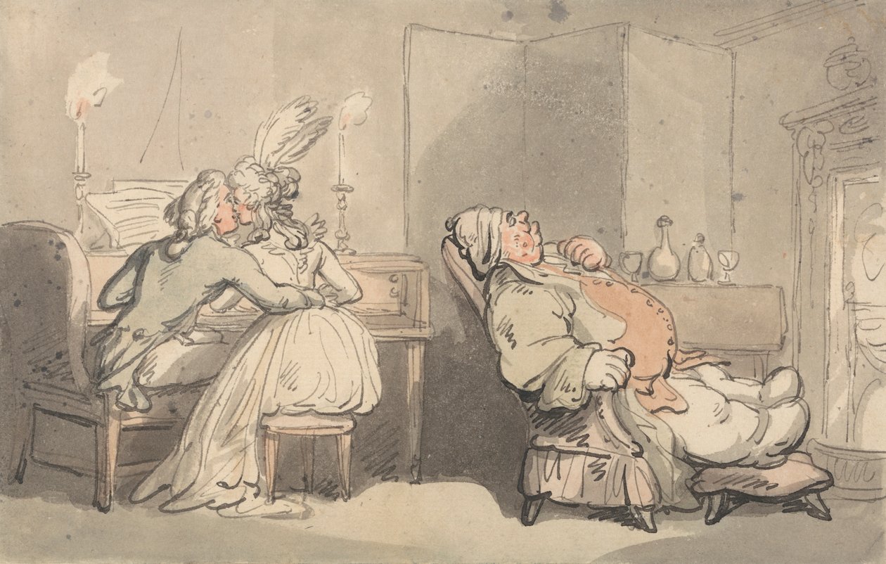 Comforts of Bath: Il maestro di musica da Thomas Rowlandson