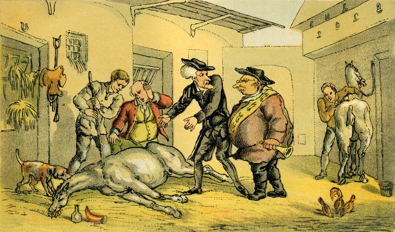 La morte di Punch da Thomas Rowlandson