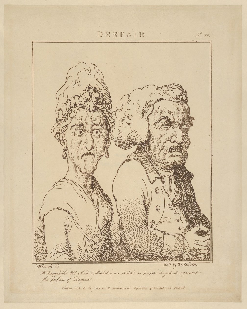 Disperazione, 21 febbraio 1800 da Thomas Rowlandson