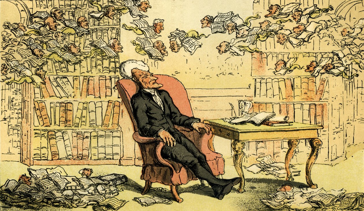 Il dottor Syntax - il sogno del dottore da Thomas Rowlandson