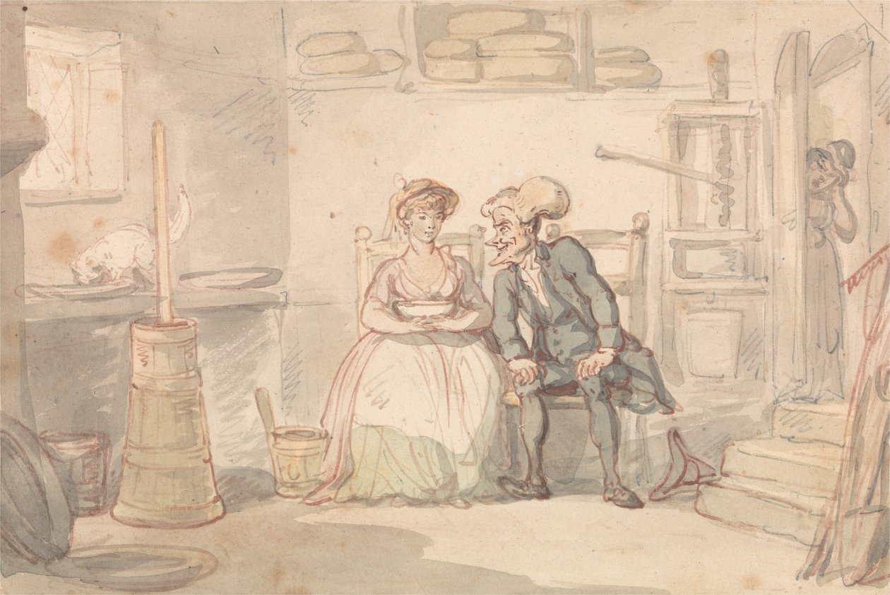 Dottor Syntax e la lattaia da Thomas Rowlandson