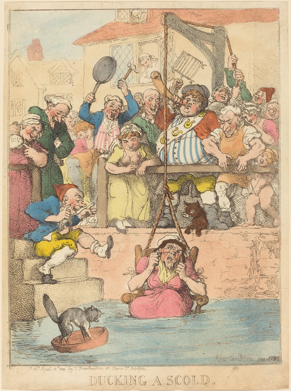 Punizione di una Bisbetica da Thomas Rowlandson