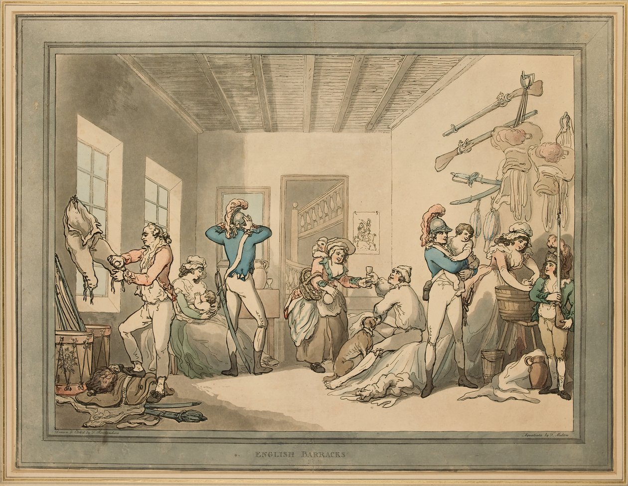 Caserme inglesi, 1788 da Thomas Rowlandson