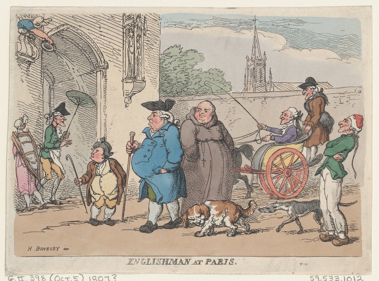 Inglese a Parigi, 1807 da Thomas Rowlandson