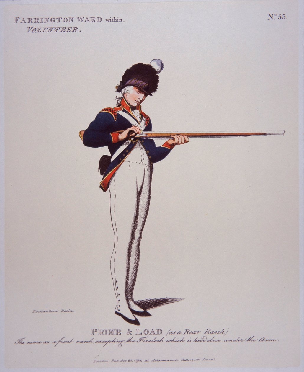Farringdon Ward Within Volunteer, Prime & Load da Thomas Rowlandson