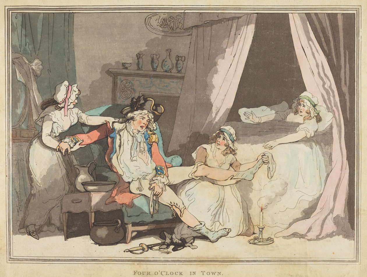 Le quattro in città da Thomas Rowlandson