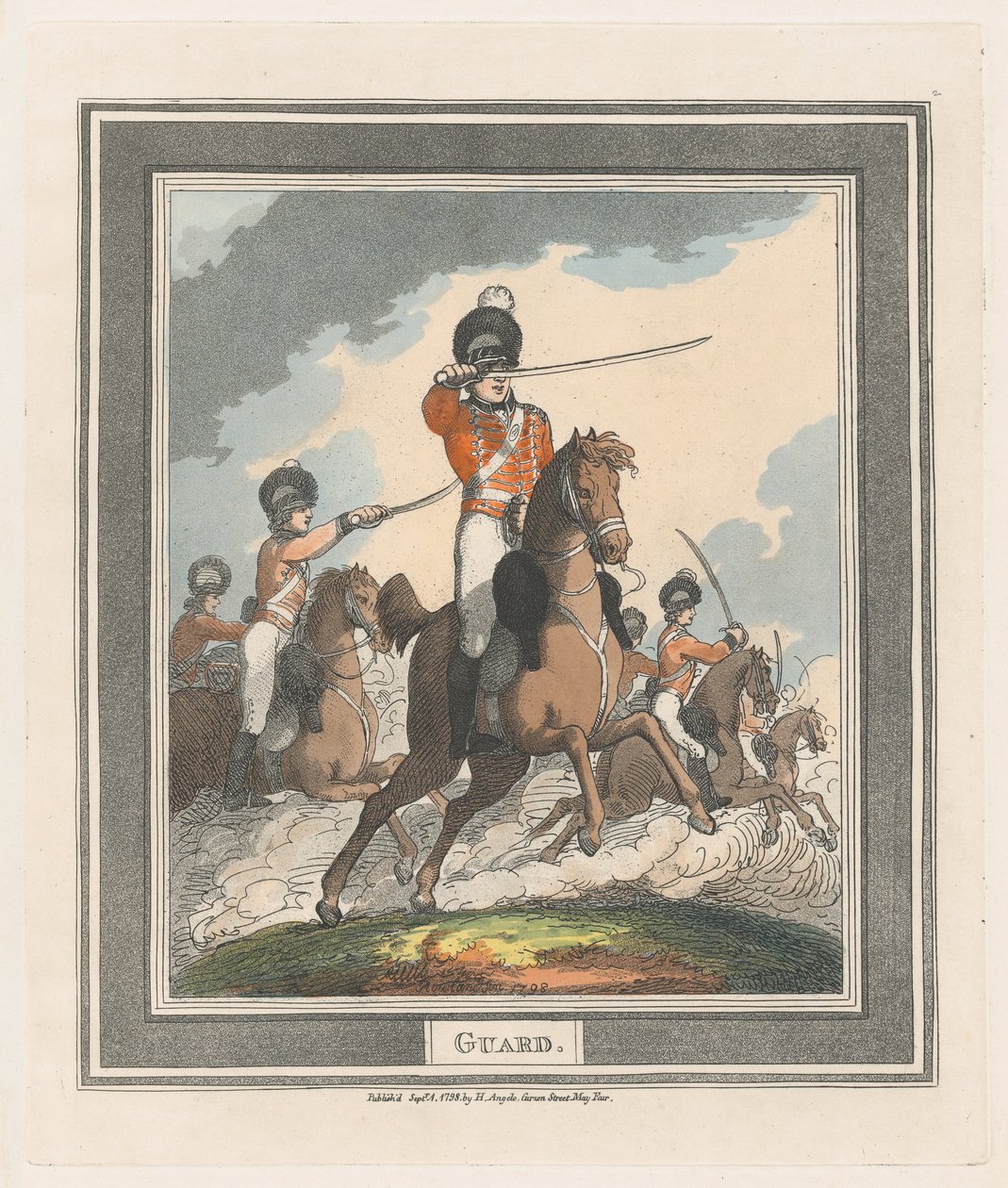 Guardia, 1 settembre 1798 da Thomas Rowlandson