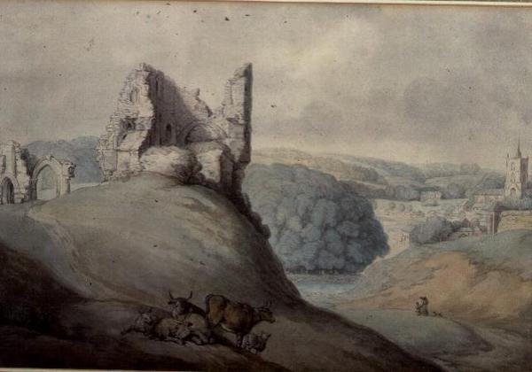 Castello di Harborough, Yorkshire da Thomas Rowlandson
