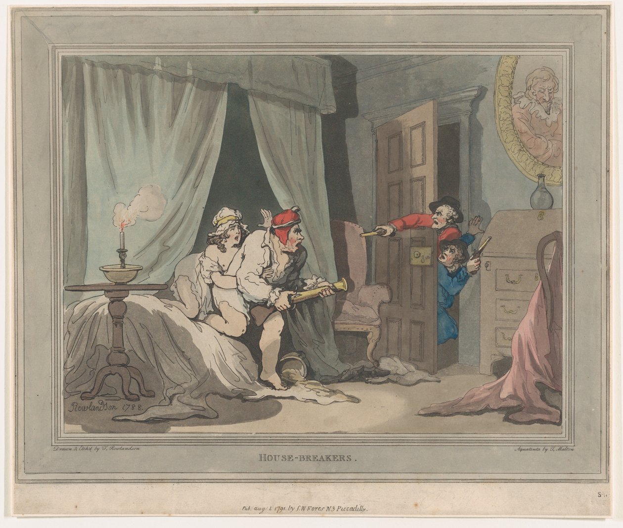 Scassinatori, 1 agosto 1791 da Thomas Rowlandson