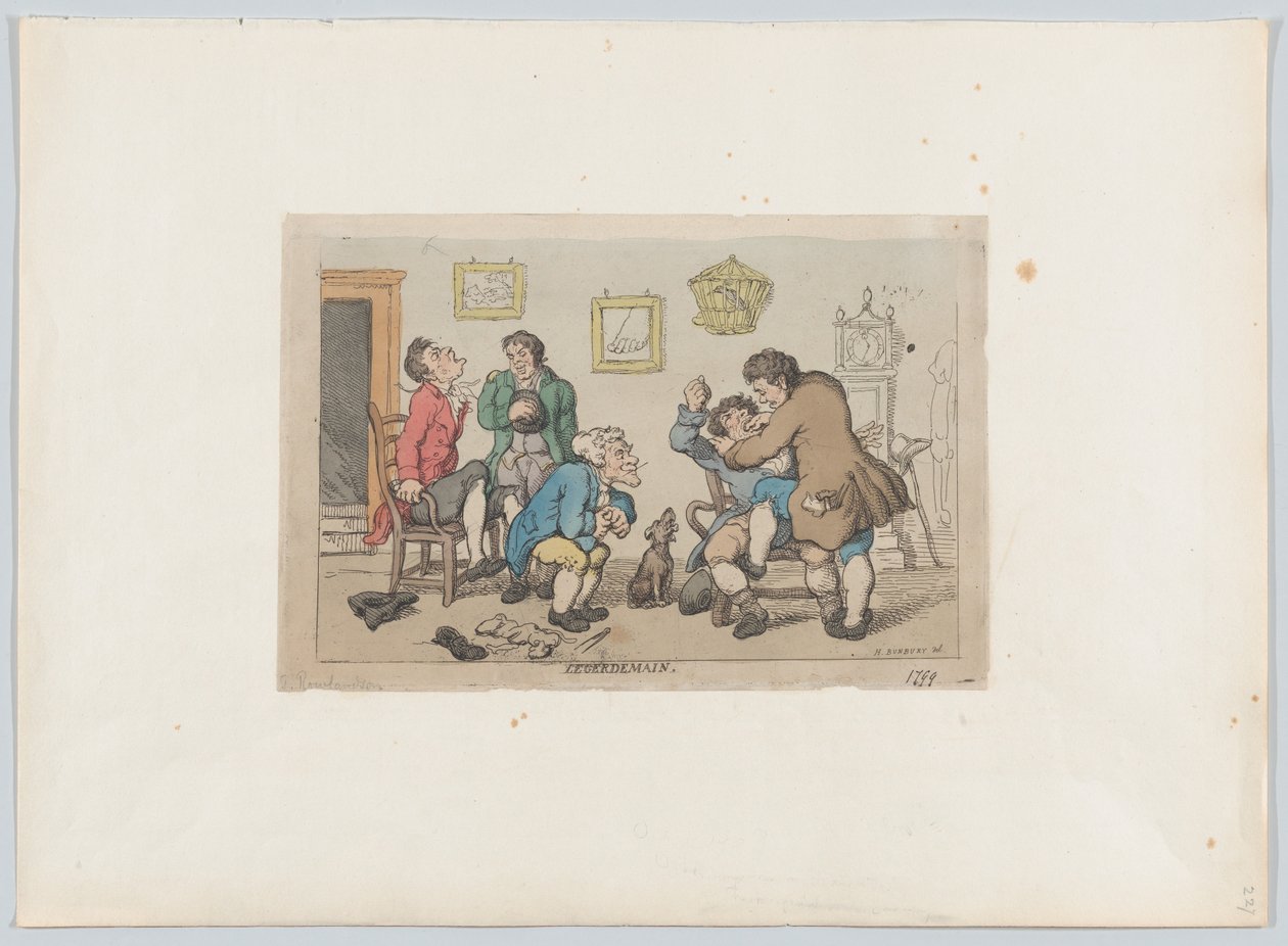 Prestidigitazione, 1799 da Thomas Rowlandson