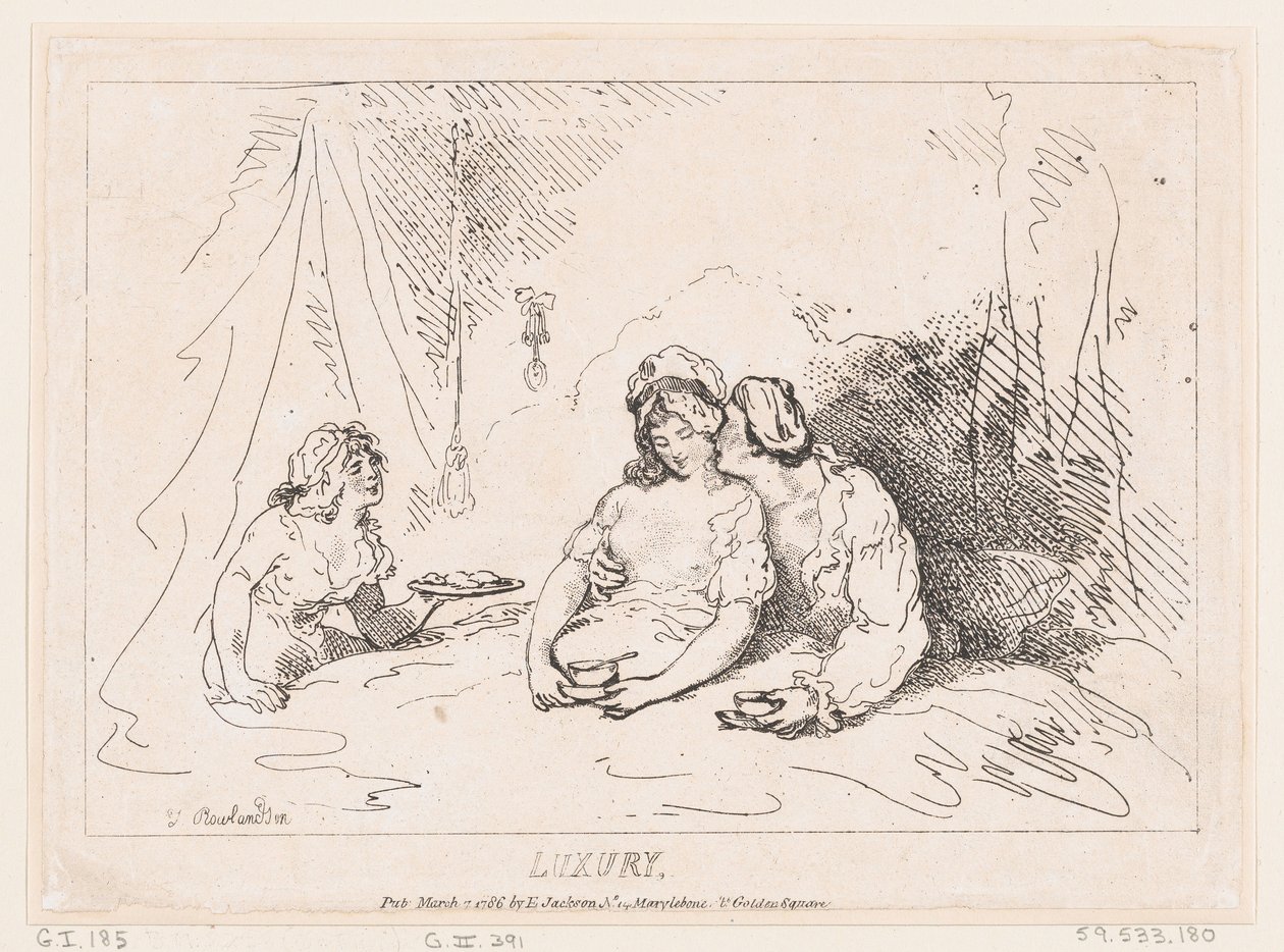 Lusso, 7 marzo 1786 da Thomas Rowlandson
