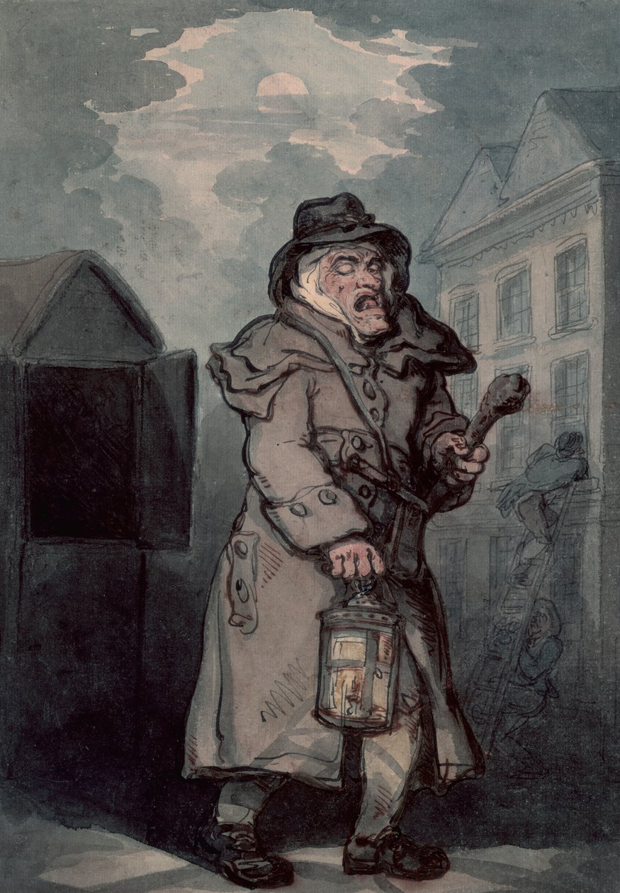 Guardiano notturno, fine XVIII secolo da Thomas Rowlandson