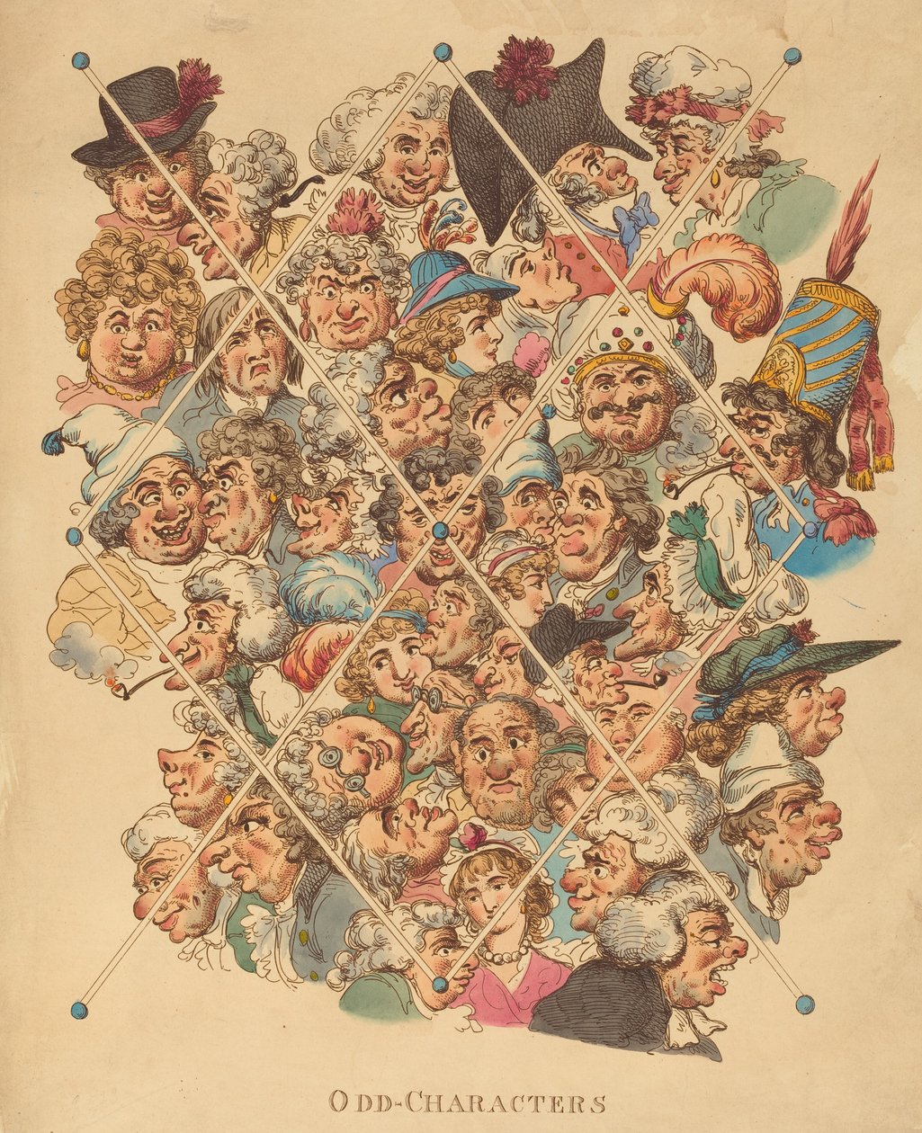 Personaggi strani, pubblicato 1801 da Thomas Rowlandson