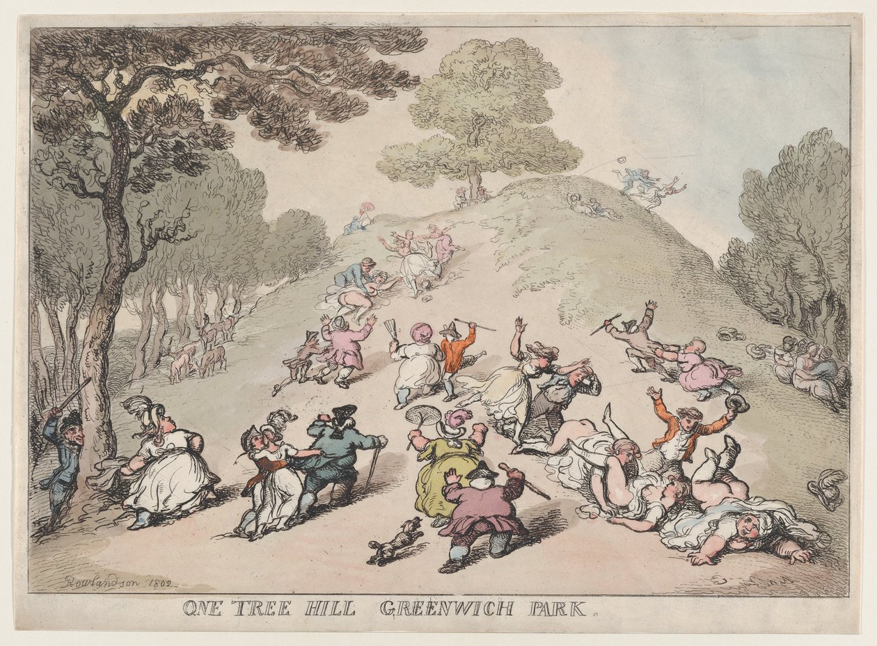 One Tree Hill, Greenwich Park, 1802 da Thomas Rowlandson