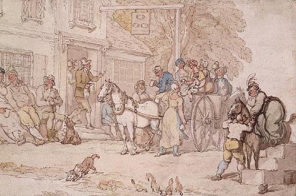Fuori da una Locanda da Thomas Rowlandson