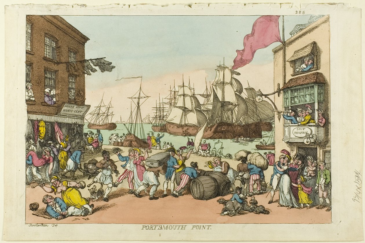 Portsmouth Point da Thomas Rowlandson