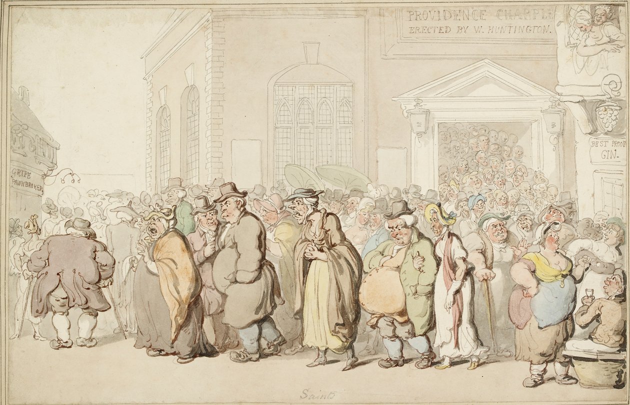 Cappella della Provvidenza, fine XVIII secolo da Thomas Rowlandson