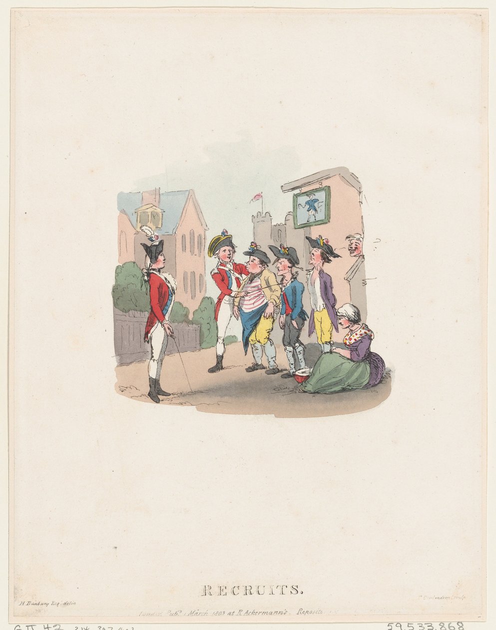Reclute, 1 marzo 1803 da Thomas Rowlandson