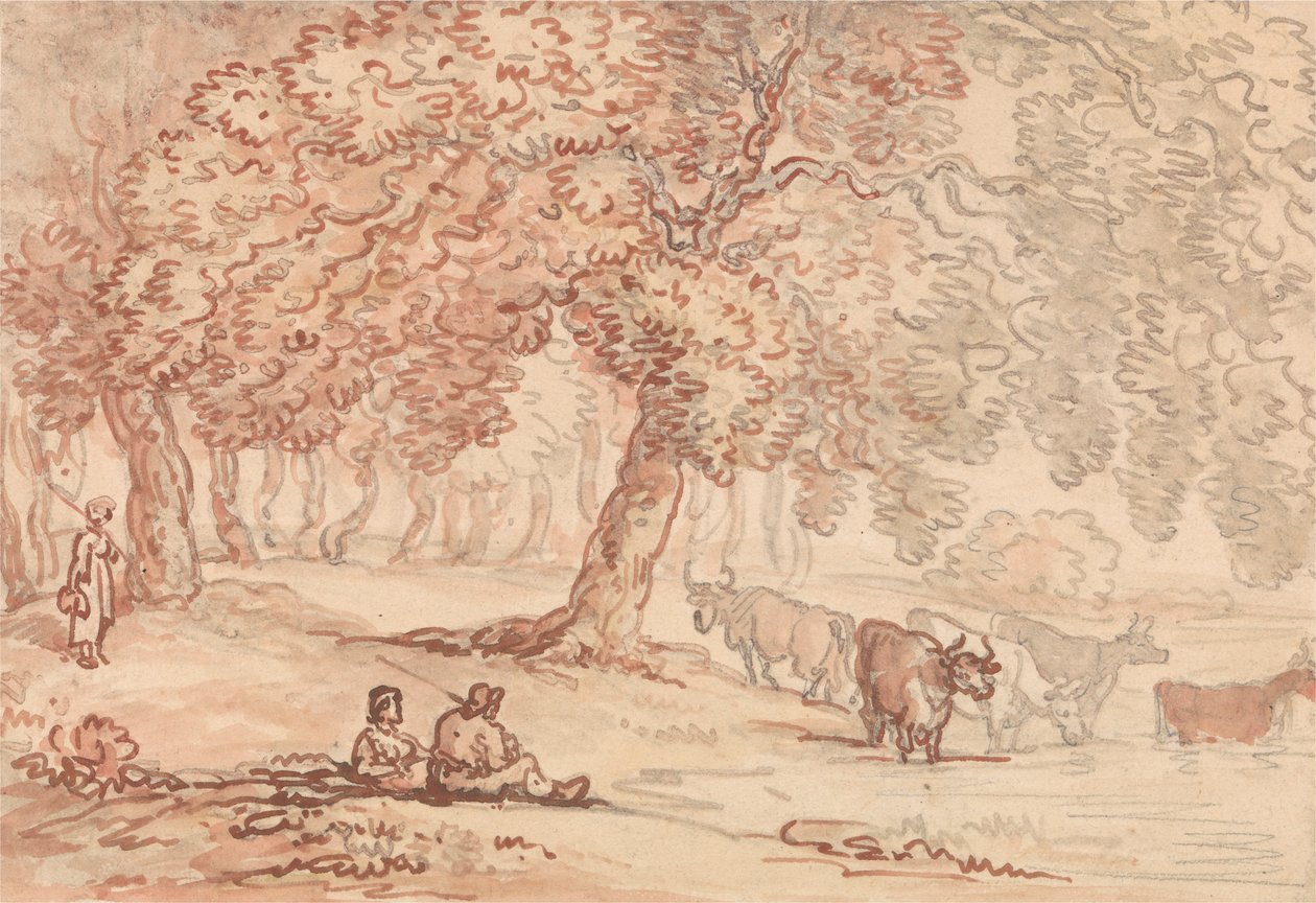 Parco di Richmond da Thomas Rowlandson