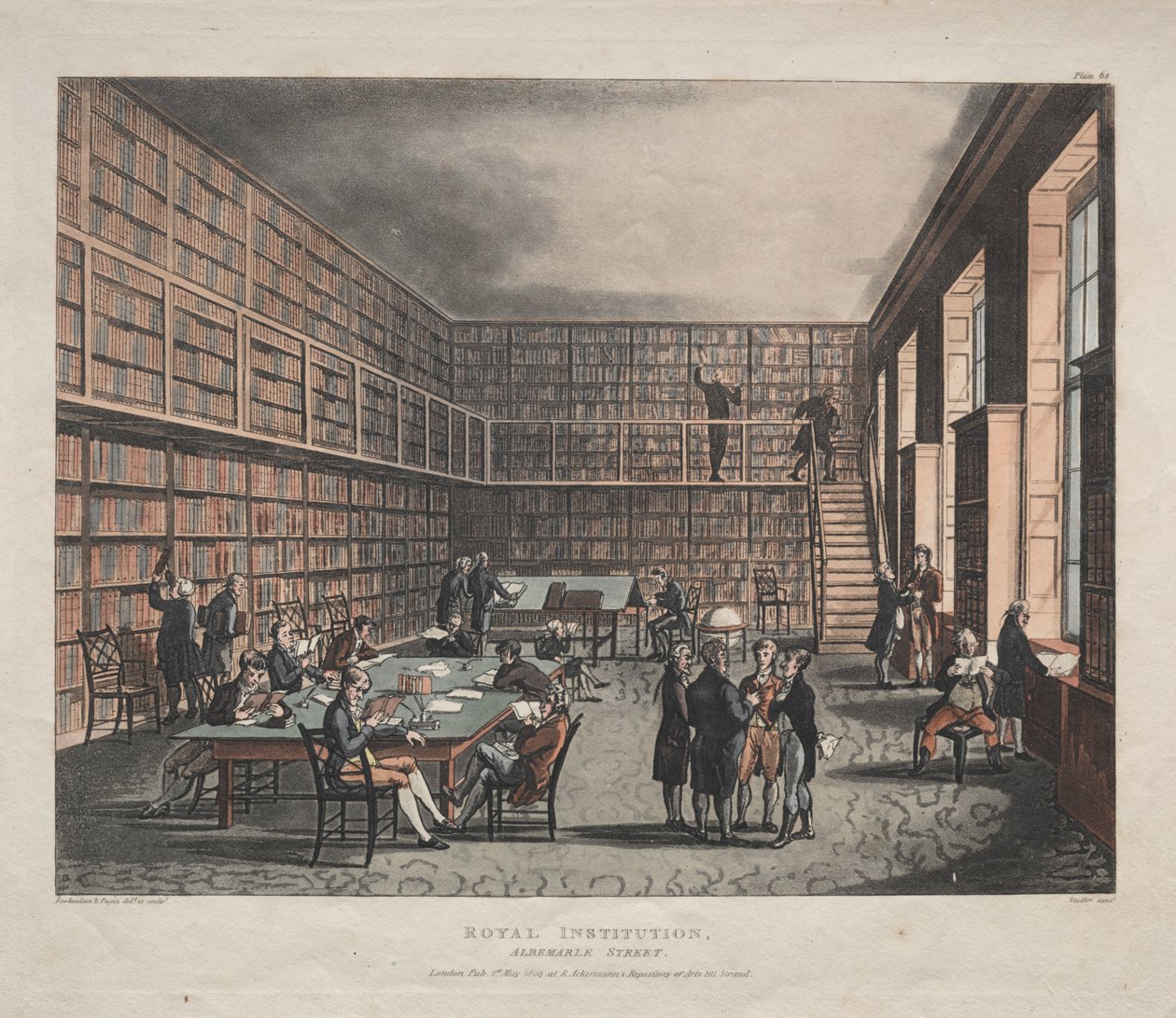 Istituzione reale, Albemarle Street da Thomas Rowlandson