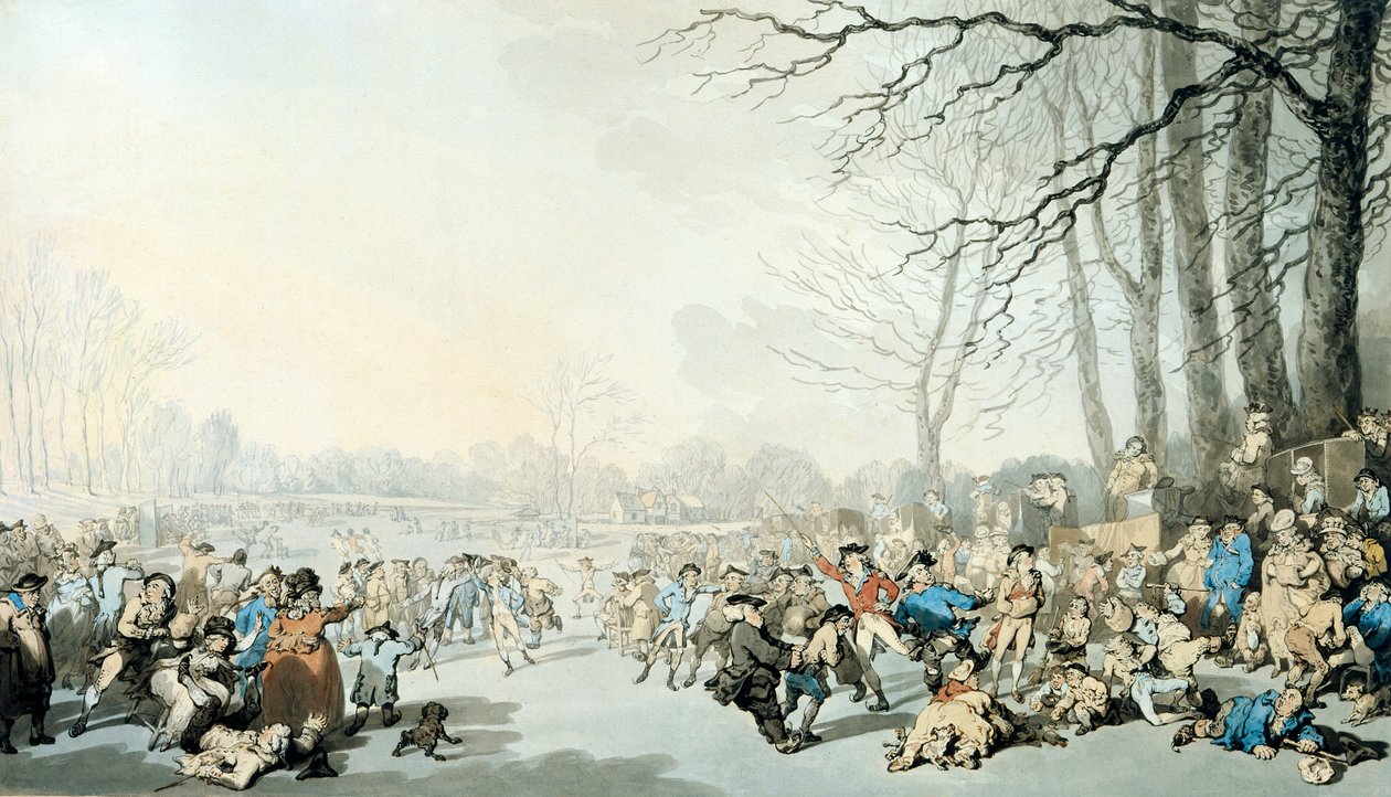 Pattinatori sul Serpentine da Thomas Rowlandson