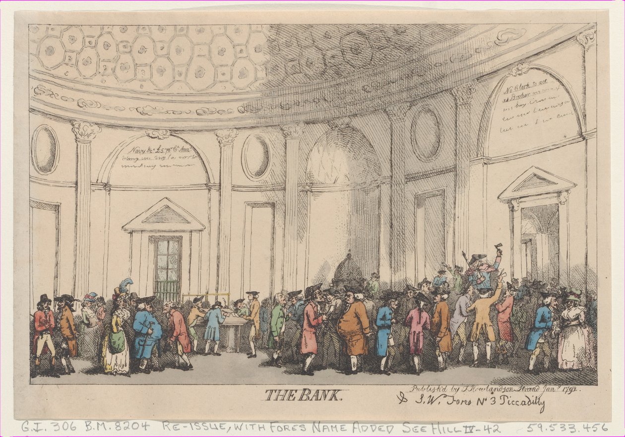 La banca da Thomas Rowlandson