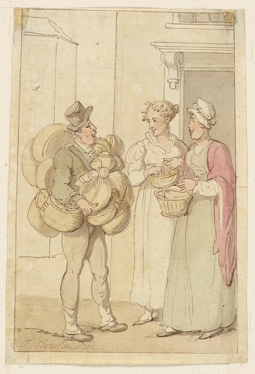 Il venditore di cesti da Thomas Rowlandson