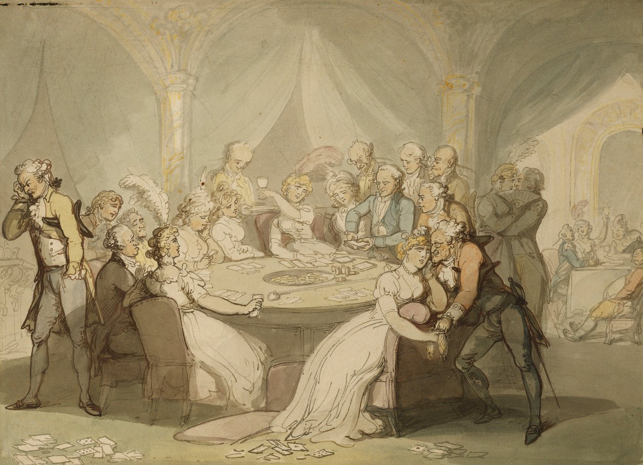 Il Tavolo da Gioco da Thomas Rowlandson