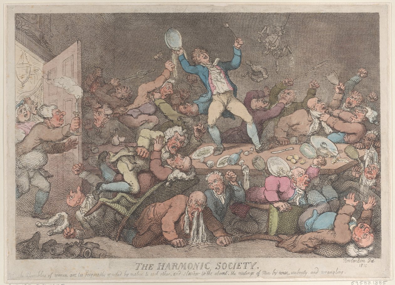 La Società Armonica, 1810 da Thomas Rowlandson