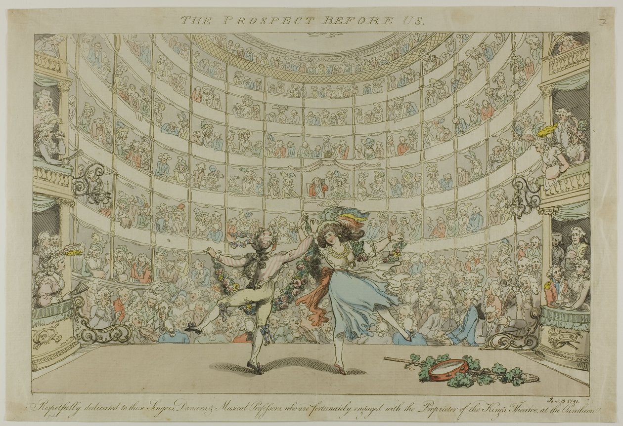 La prospettiva davanti a noi da Thomas Rowlandson
