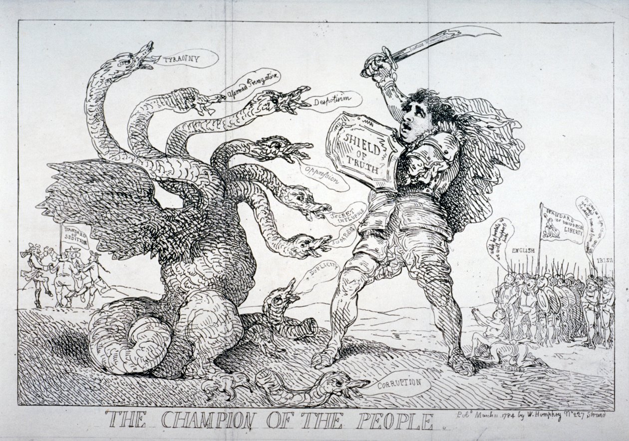 Il campione del popolo da Thomas Rowlandson
