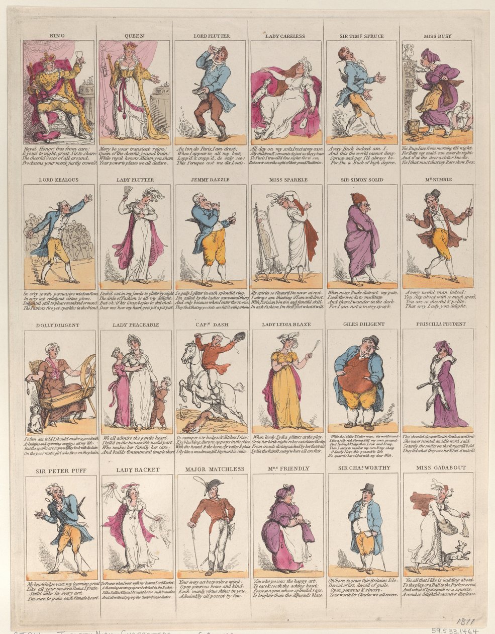 Personaggi della Dodicesima Notte da Thomas Rowlandson