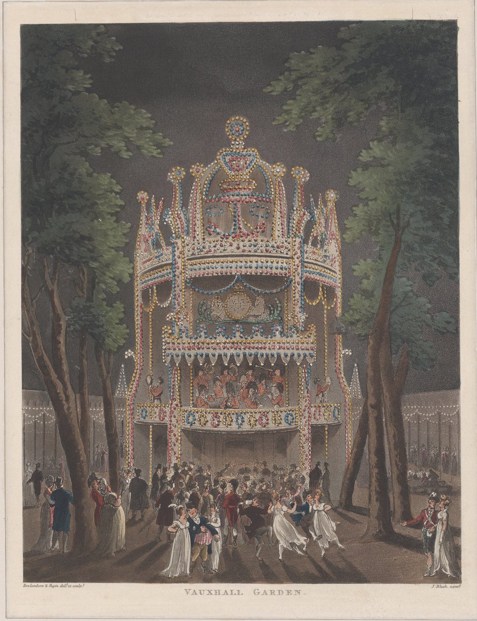 Giardino di Vauxhall, 1809 da Thomas Rowlandson