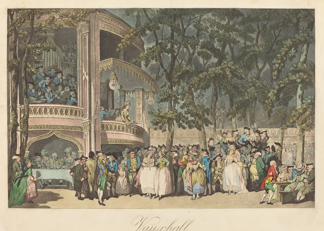 Giardini di Vauxhall da Thomas Rowlandson