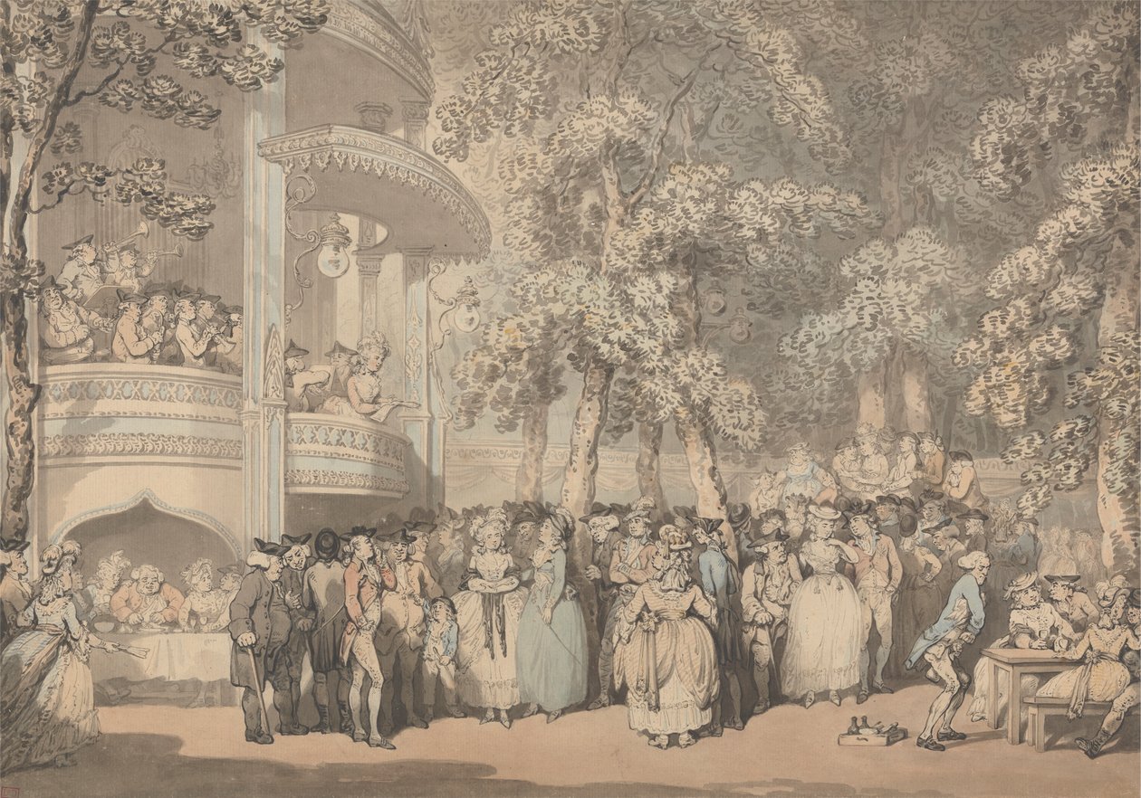 Giardini di Vauxhall da Thomas Rowlandson