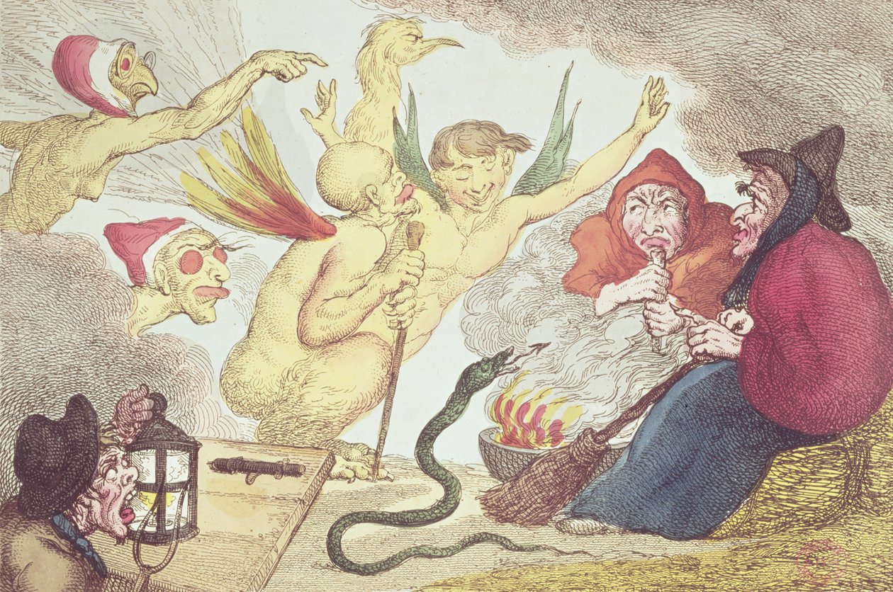 Streghe in un fienile da Thomas Rowlandson
