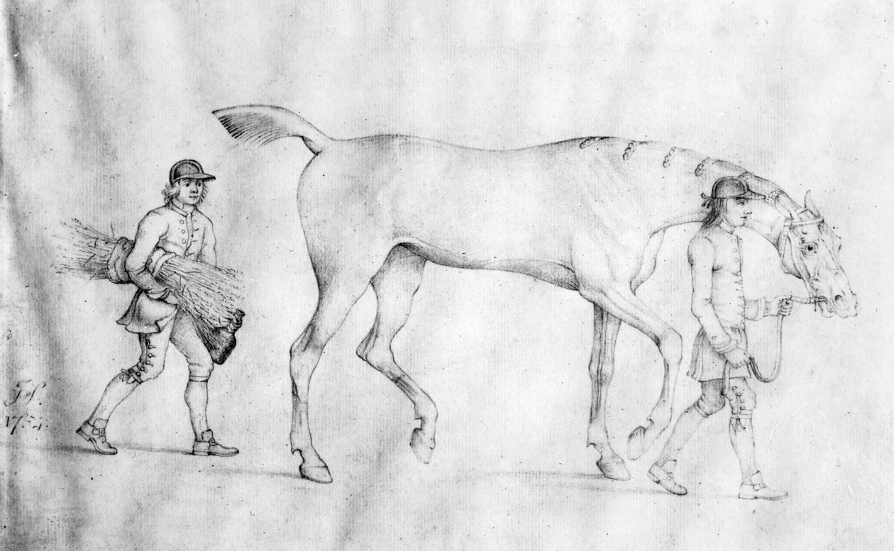 Cavallo e stallieri, 1754 da Thomas Spencer