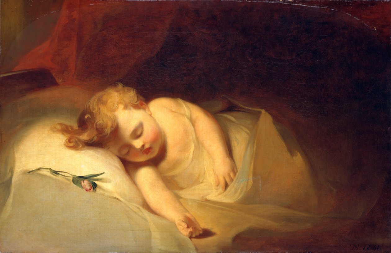 Bambino addormentato, Il bocciolo di rosa da Thomas Sully