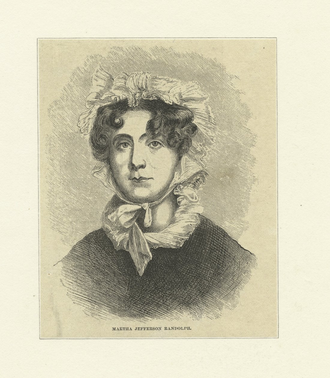 Martha Jefferson Randolph (incisione su legno) da Thomas Sully