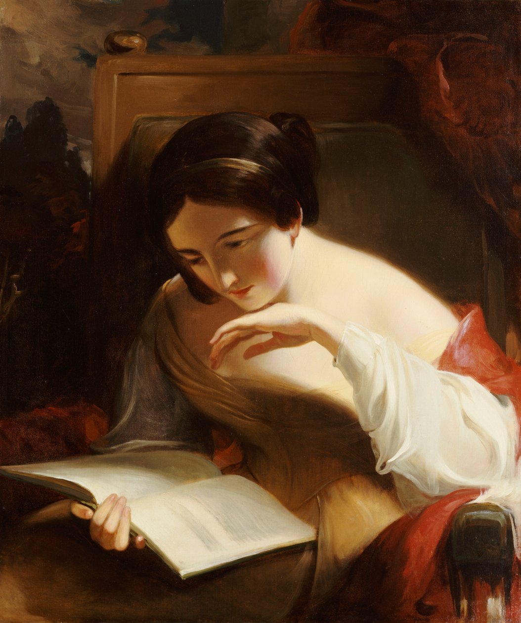 Ritratto di una ragazza che legge da Thomas Sully