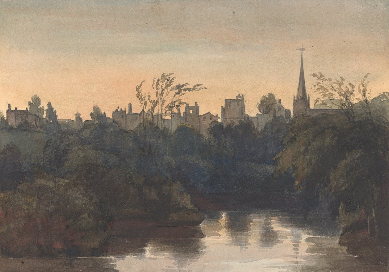 Scena di città sul fiume da Thomas Sully