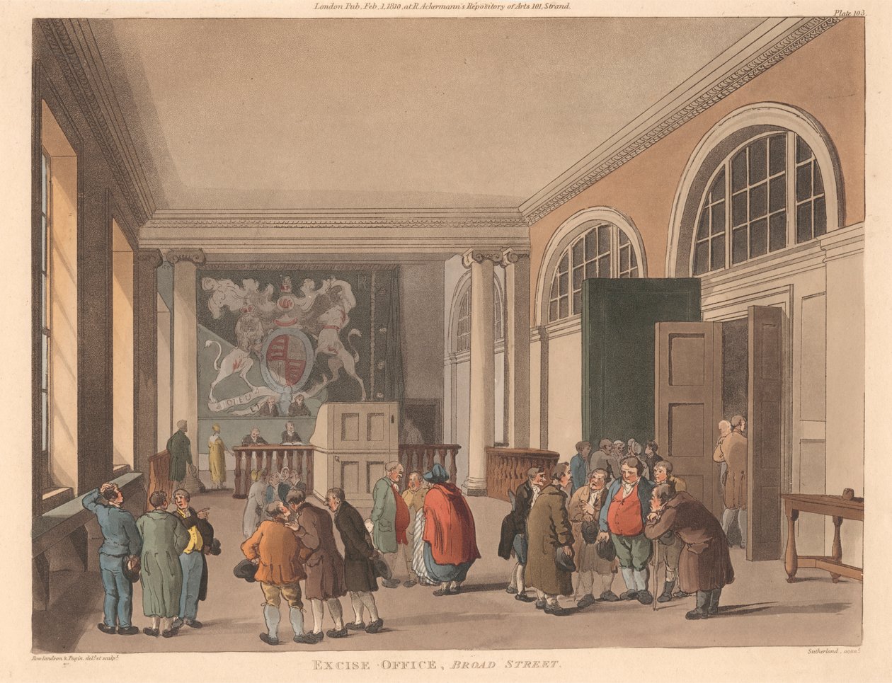 Ufficio delle Accise, Broad Street da Thomas Sutherland